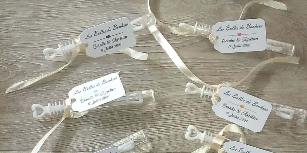 Tube "bulles de savon" - 30 idées cadeaux invités