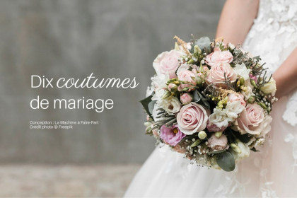 Visuel d'un bouquet de fleurs pour illustrer l'article dix coutumes de mariage