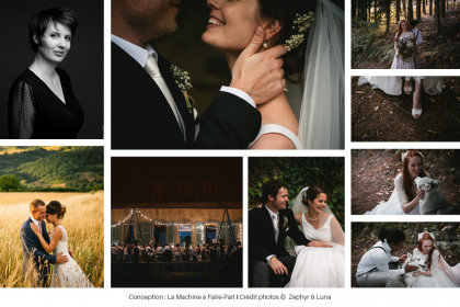 Photos de mariage (mariés, familles et amis) prises par Zéphyr & Luna